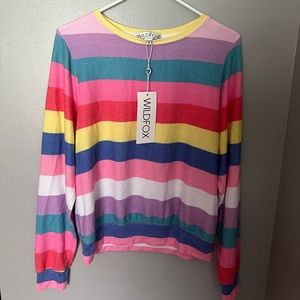 NWT Wildfox long sleeve knit top